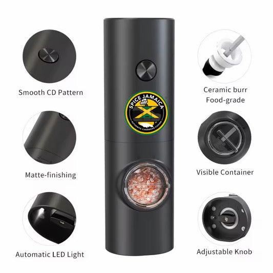 Spice Jamaica™ Electric Salt & Pepper Grinder Set