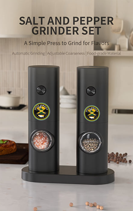 Spice Jamaica™ Electric Salt & Pepper Grinder Set